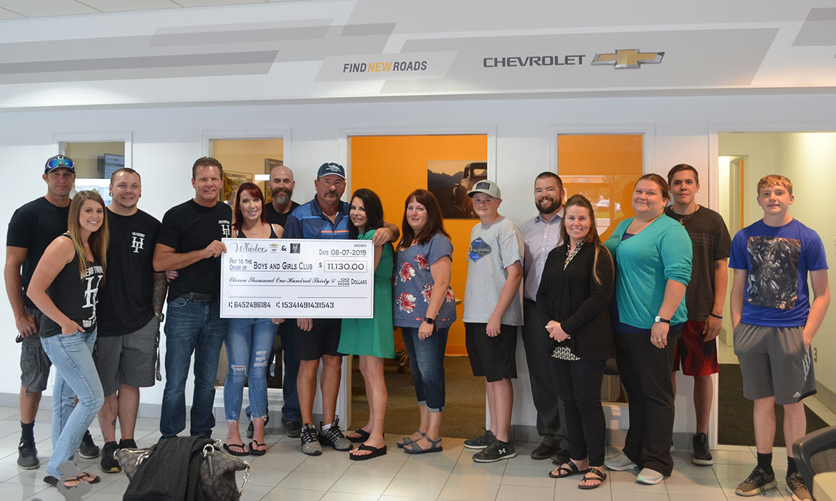 Wyoming Head Turners Car Club and Whisler Chevrolet Raises Over $11,000 for Boys & Girls Club
