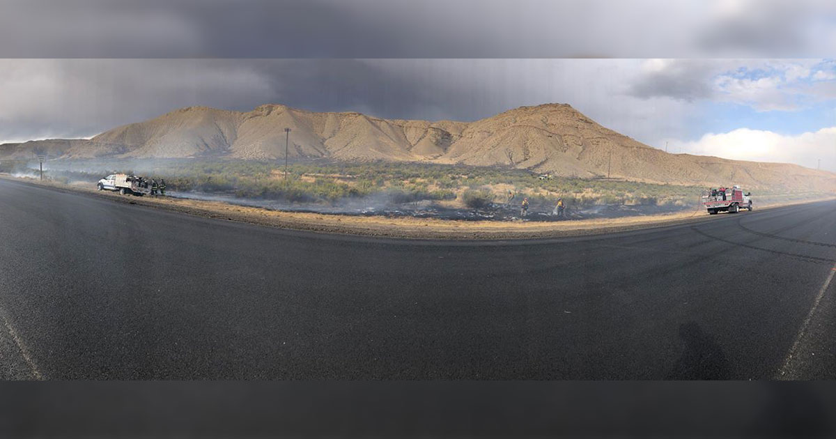 Fire Crews Report to Wildland Fire on I-80