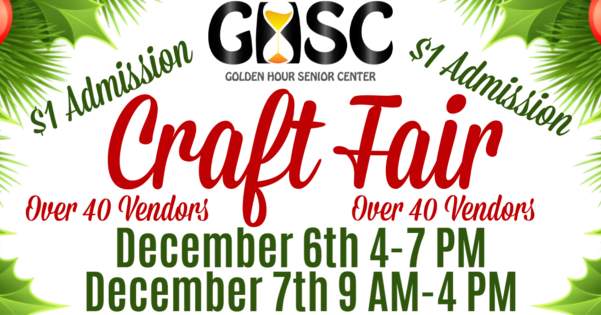 Mark Your Calendars for the Annual Golden Hour Senior Center Craft Fair