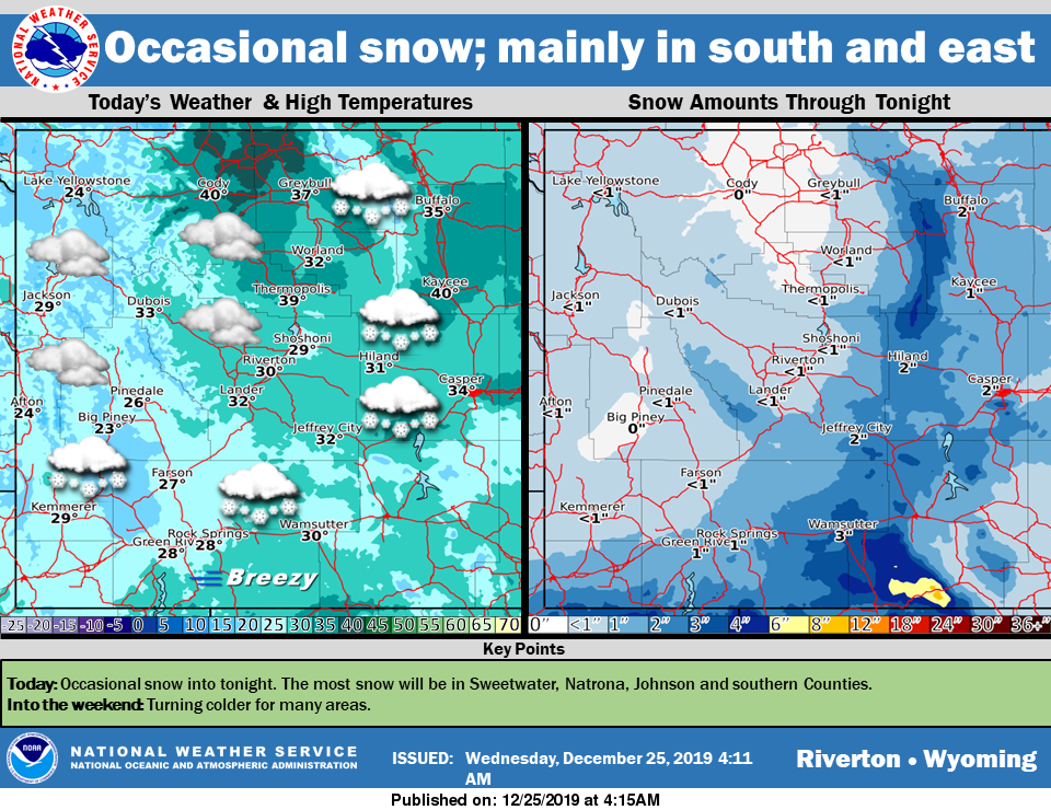 Cloudy with a High Near 29