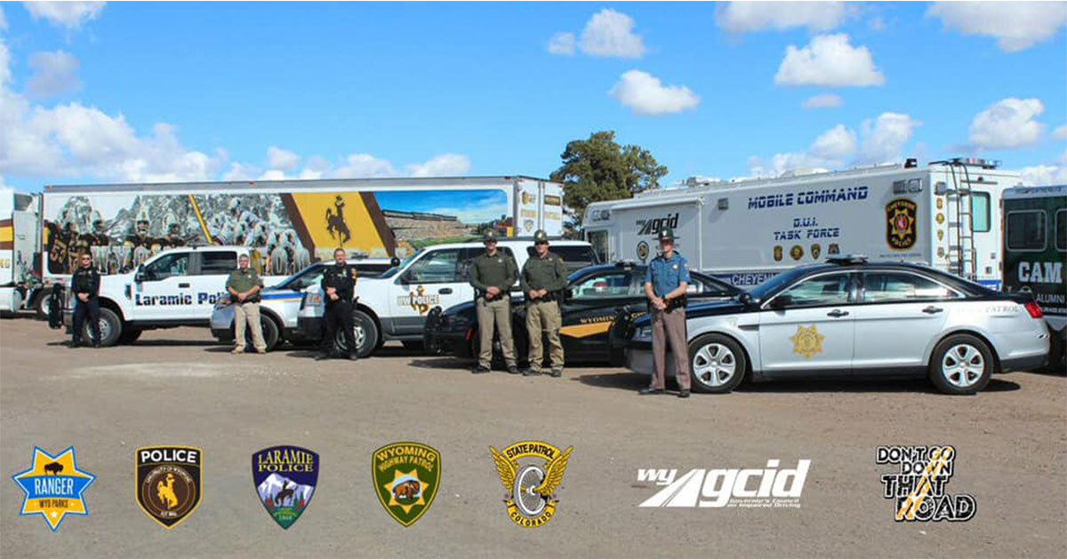 Wyoming Law Enforcement Arrests Six Impaired Drivers during the Border War Operation 2019