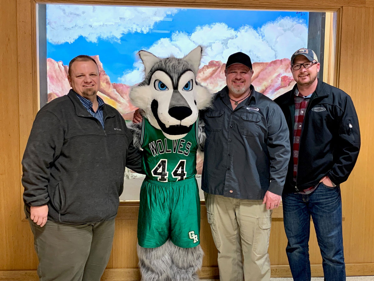 Green River High School Receives New Wolf Mascots