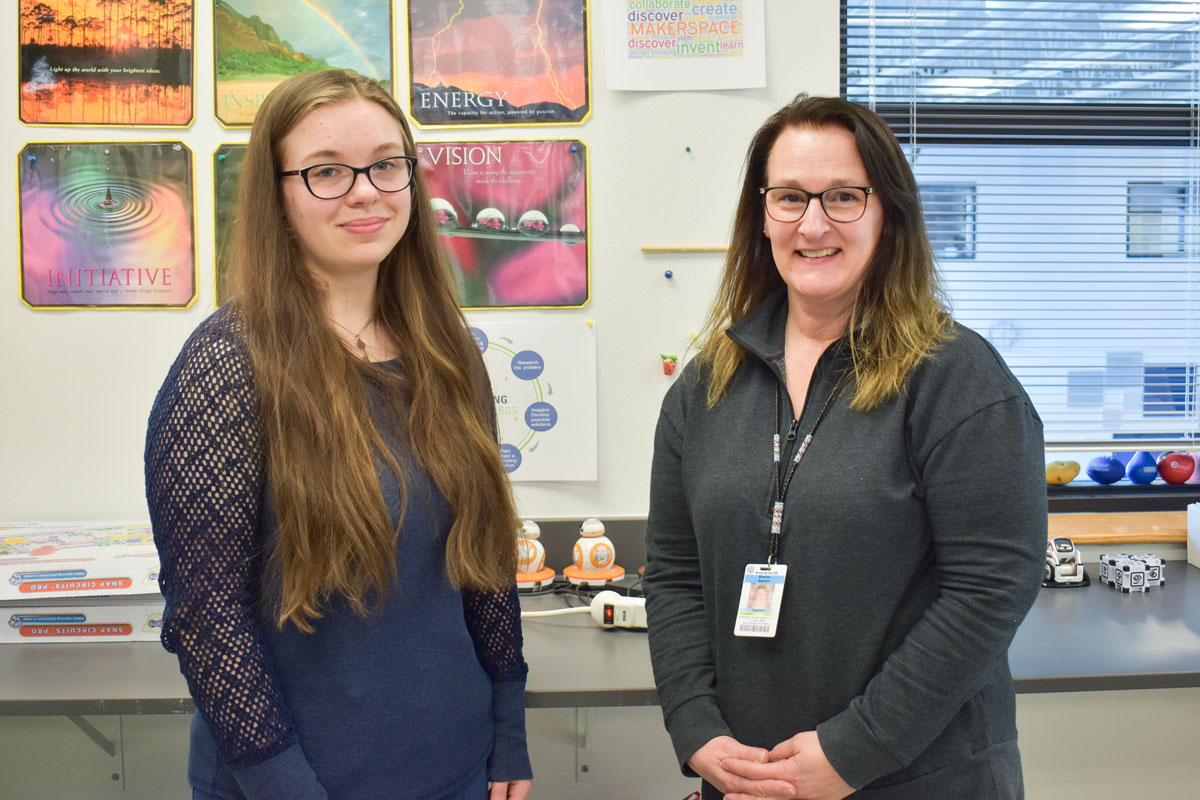 Black Butte Student, Teacher Recognized for Work in Girls Who Code Club