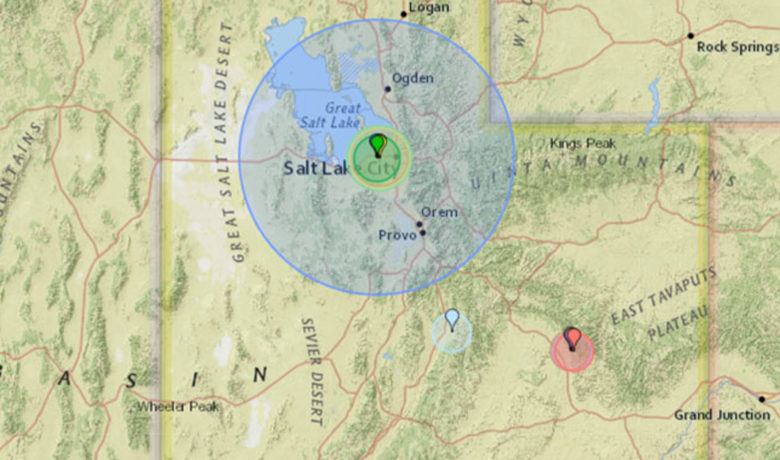 A 5.7 Magnitude Earthquake Hits Near Salt Lake City