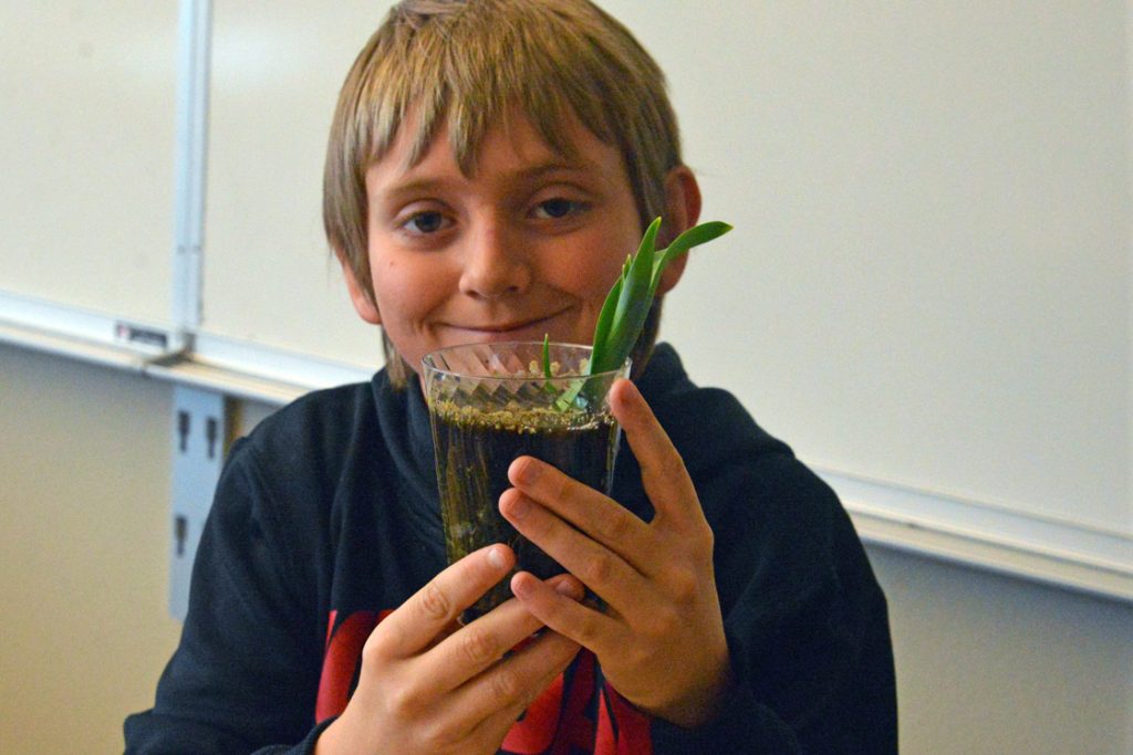 Pilot Butte Elementary School Class Learns About Plants for Earth Day