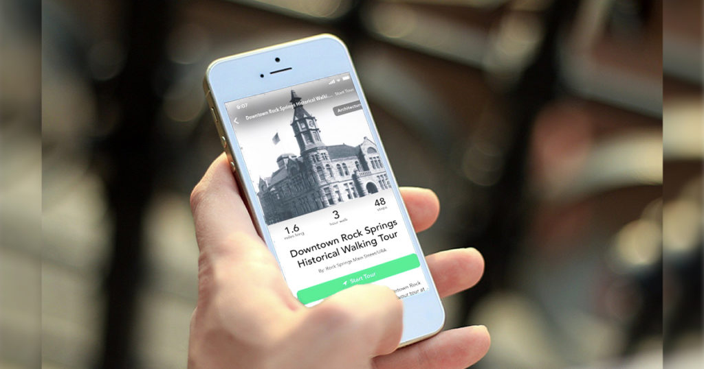 New App Features Walking Tour Guide of Downtown Rock Springs