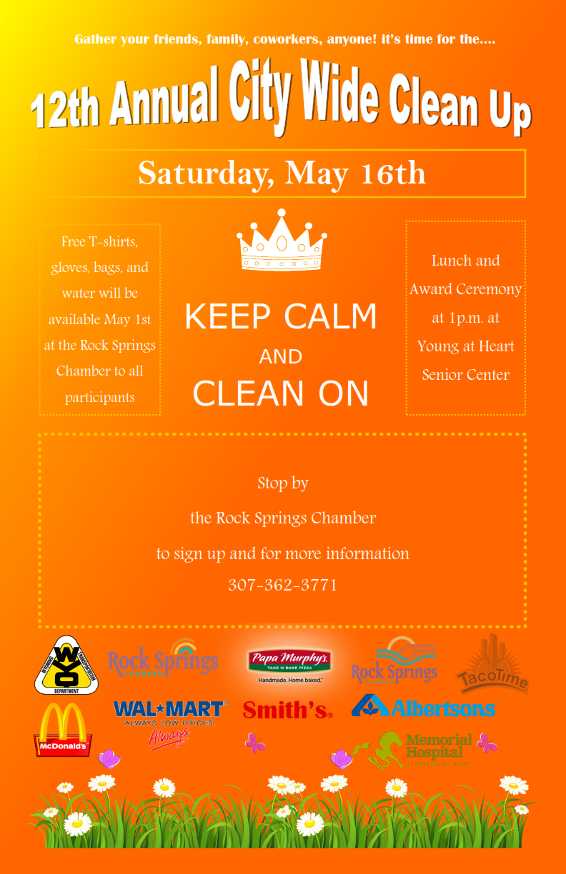 Get Your Team Together for the 12th Annual City Wide Cleanup!