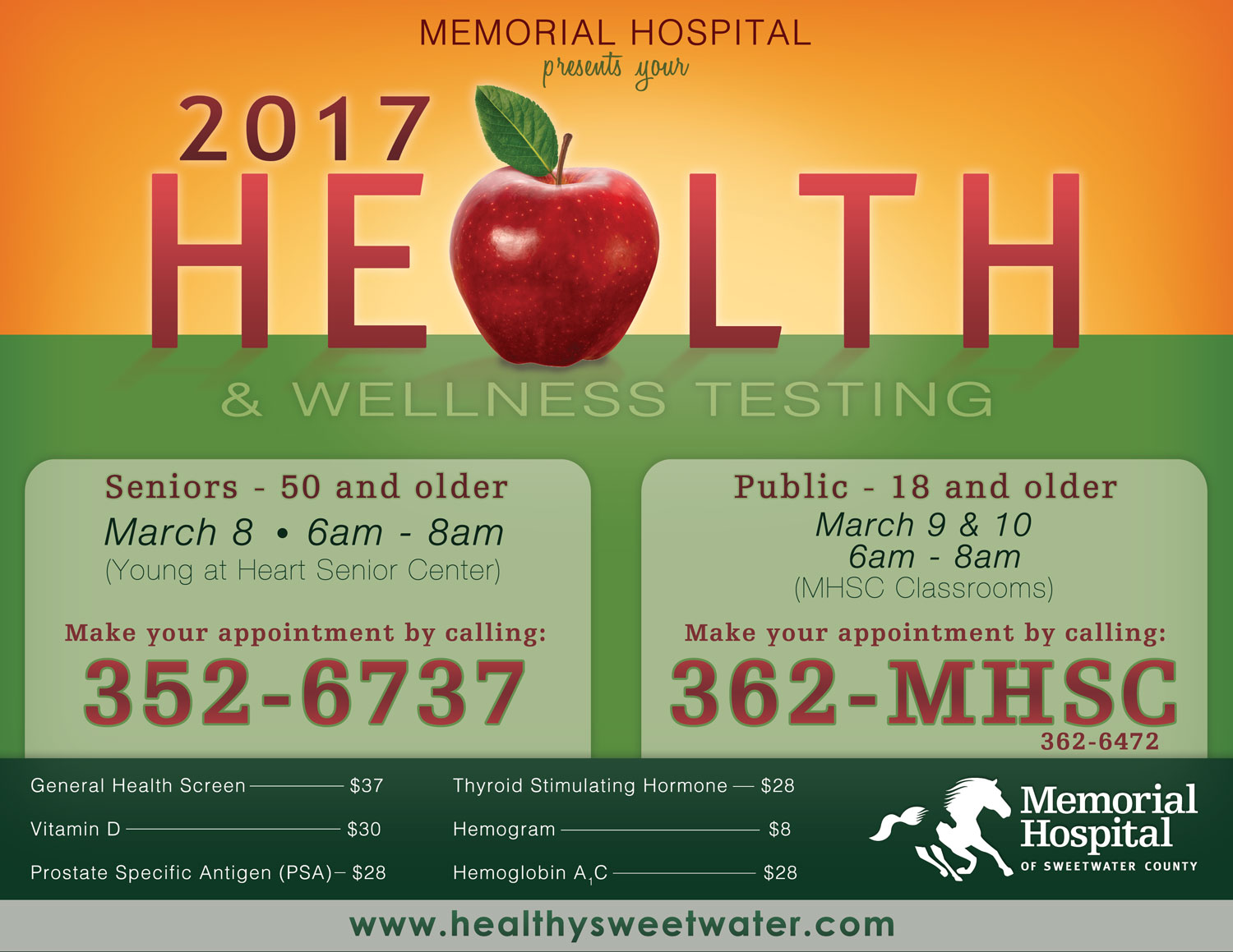 2017 Health & Wellness Testing Offers Screenings to Public