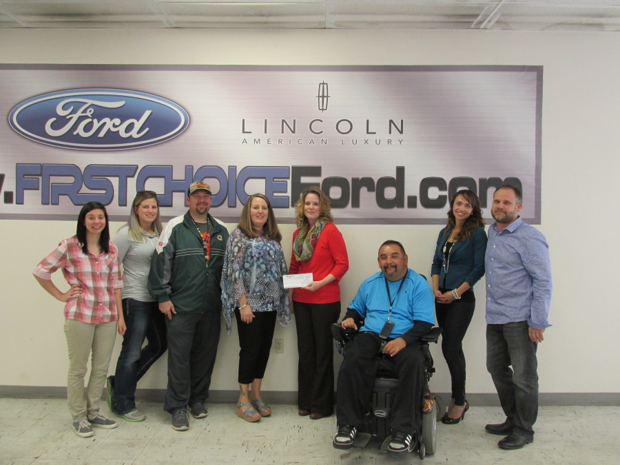 Make sure no child goes without during the holiday season; First Choice Ford and First Choice GMC donated $7,000 to program