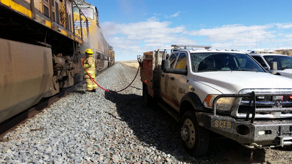 Fire Agencies Respond to Locomotive Fire
