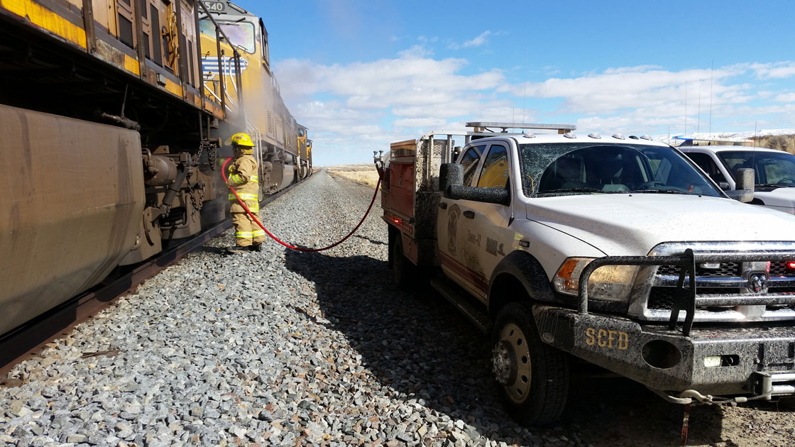 Fire Agencies Respond to Locomotive Fire