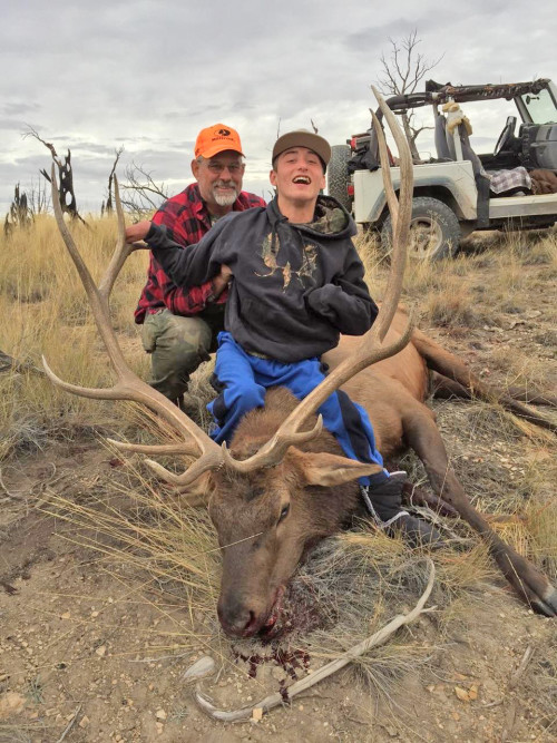 Youth with Life Threatening Illness Bags Elk on Little Mountain, Thanks Friends, Family and MFF