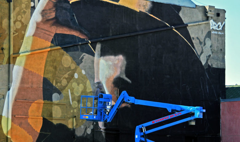 Downtown Mural Taking Shape