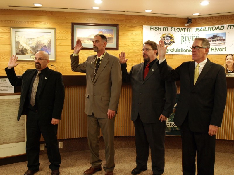 Pete Rust sworn in as new Mayor of Green River