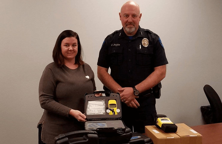 PMO Gifts Local Law Enforcement New ID Scanners and Breathalyzers