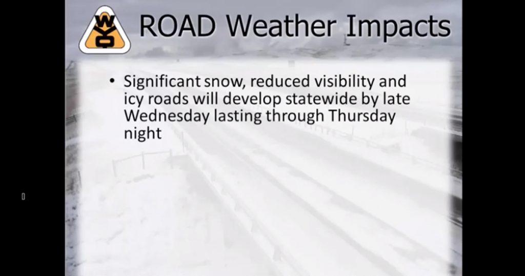 Snow Storm to Impact Wyoming Roads Starting Wednesday