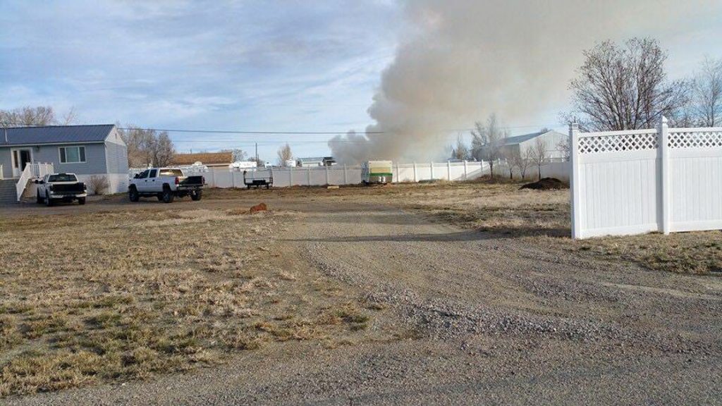 Sweetwater County Fire District #1 Responds to Shed Fire