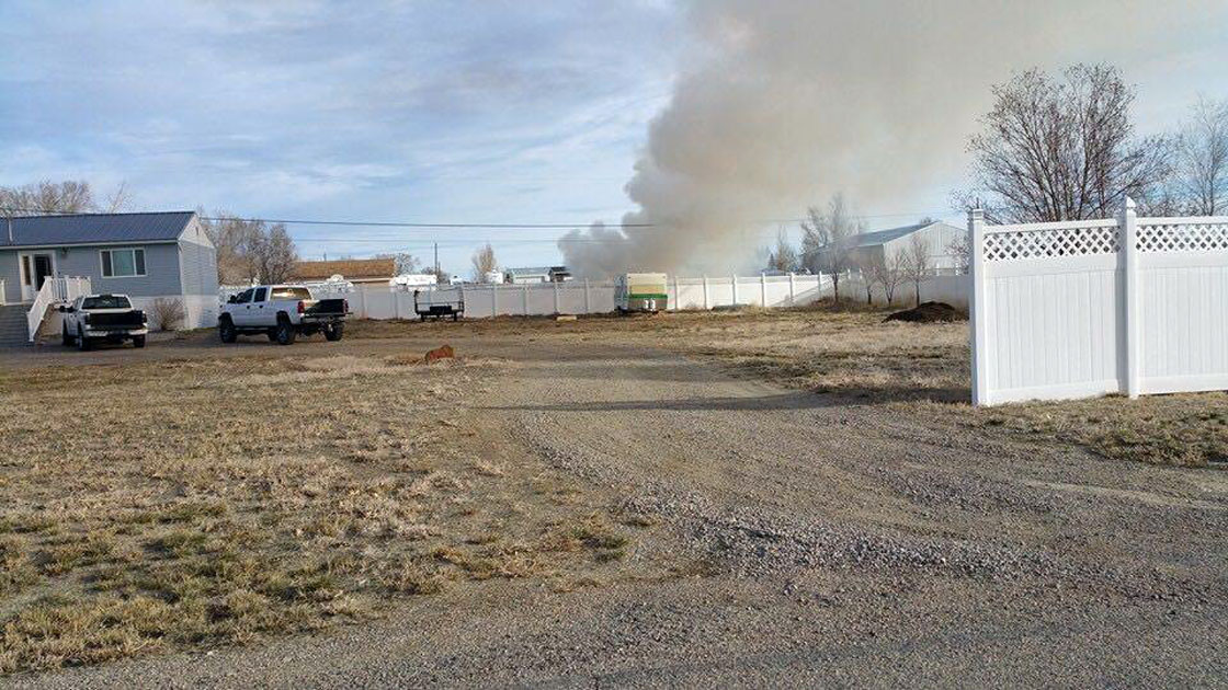 Sweetwater County Fire District #1 Responds to Shed Fire