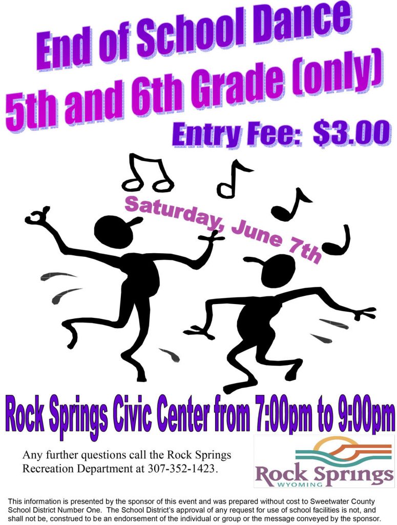 Civic Center Programs this Saturday include Huck Finn Fishing Derby and 5th & 6th Grade End of School Dance