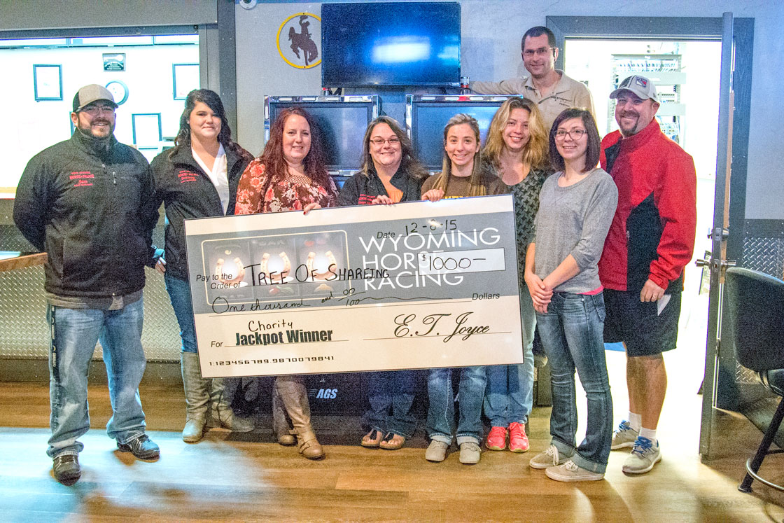 Rock Springs Horse Palace/Wyoming Horse Racing LLC Donates to Tree of Sharing
