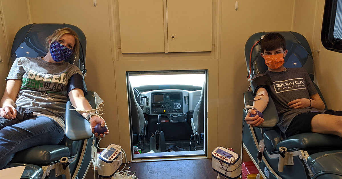 Community Donates Blood While Practicing Social Distancing