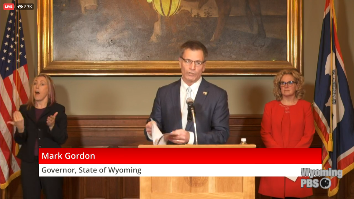Governor Says Wyoming’s Statewide Orders “Talk Less and Say More”