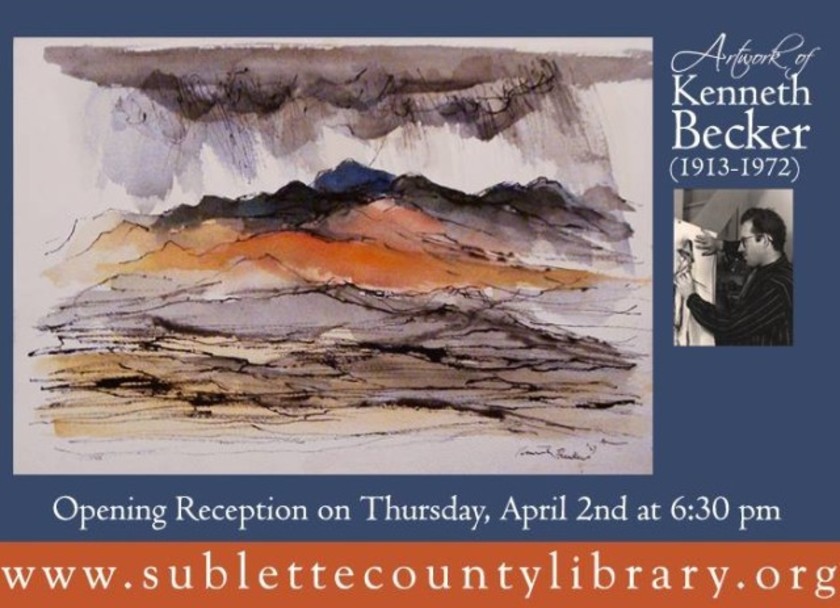 Artist Kenneth Becker reception set for Thursday at Sublette County Library in Pinedale