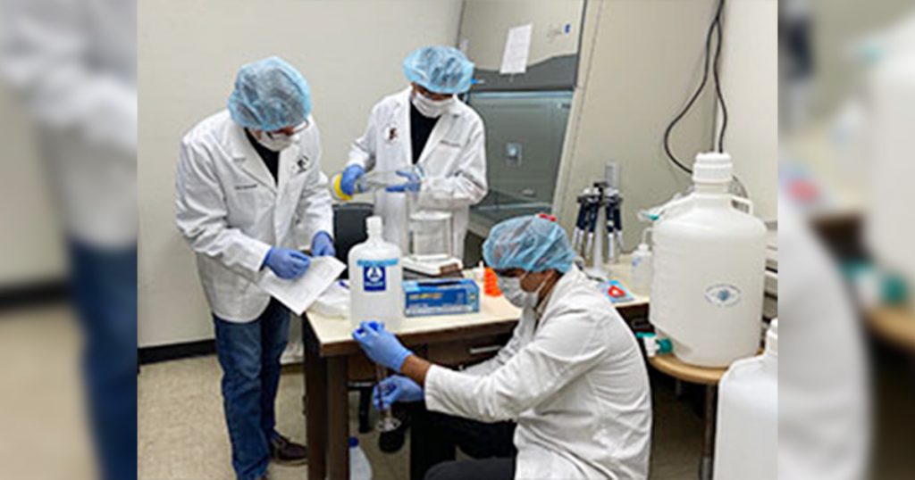 Hand Sanitizer Produced by UW School of Pharmacy Helps COVID-19 Supply Shortage