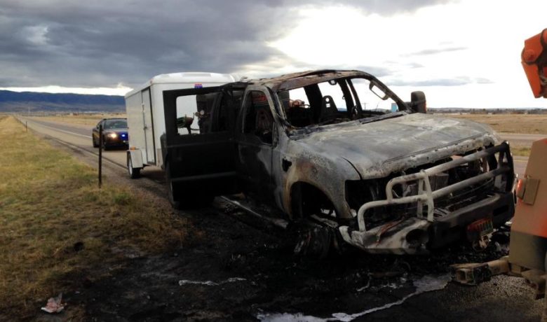 Truck fire disrupts traffic on I-25 Tuesday afternoon