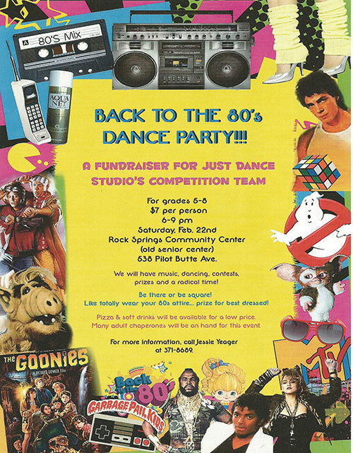 80’s Dance Party slated for Saturday