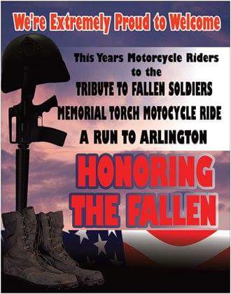 Going on Now: Memorial Torch Motorcycle Ride to Arlington Honoring Fallen Heros Stopping In Rock Springs