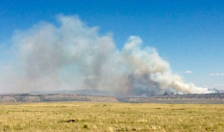 BLM Fighting Wildfire in Sweetwater County
