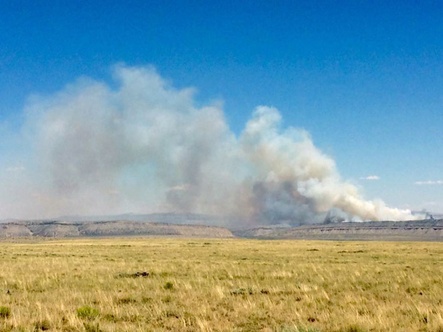 BLM Fighting Wildfire in Sweetwater County