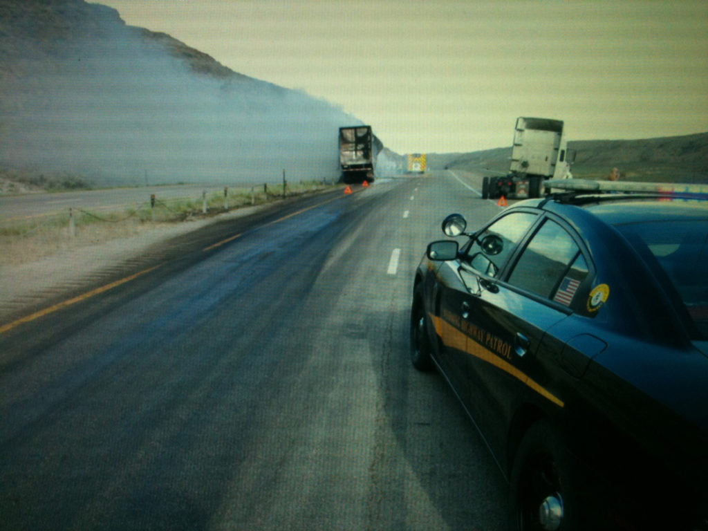 Massive rolling fireball shuts down I-80