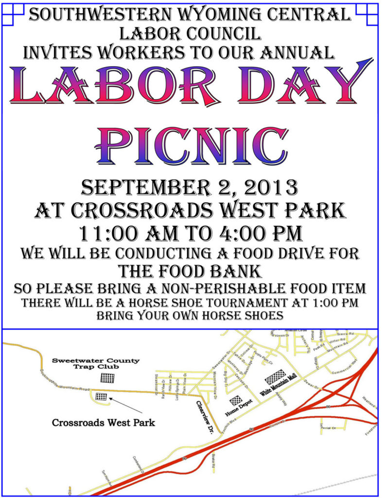Labor Day Picnic to feature food drive