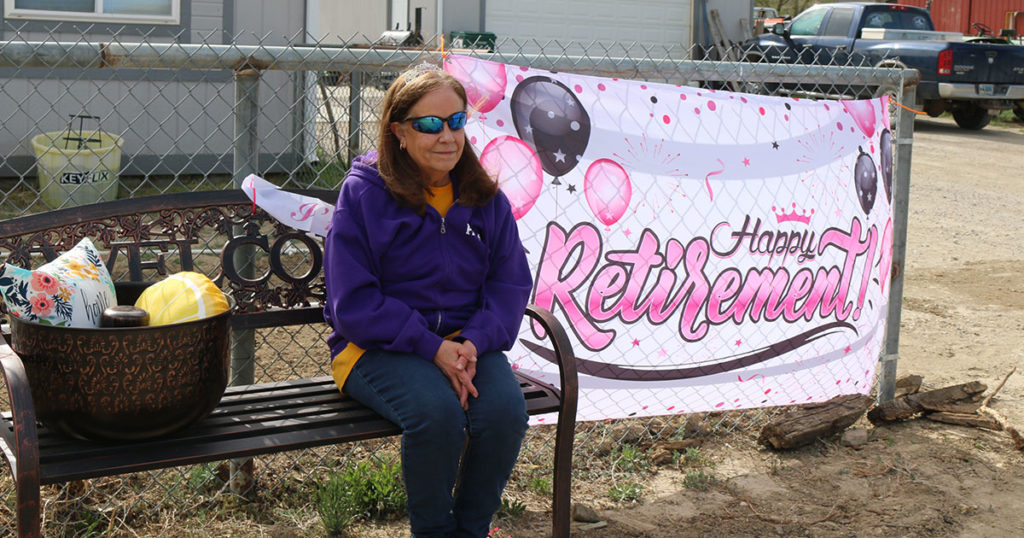 Walnut Elementary School Secretary Honored With Retirement Parade