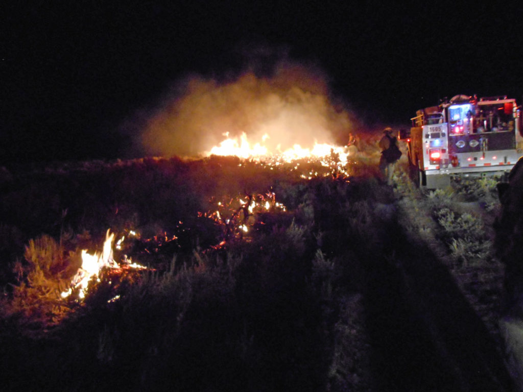 Conditions Improving on Bitter Creek Fire Line Tonight