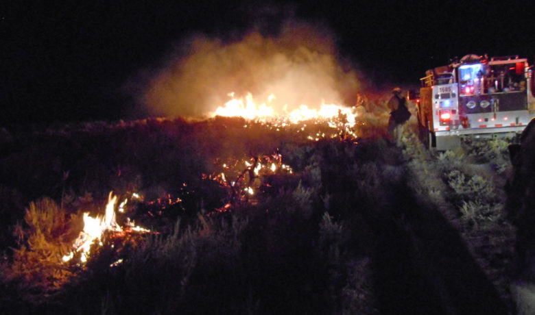 Conditions Improving on Bitter Creek Fire Line Tonight