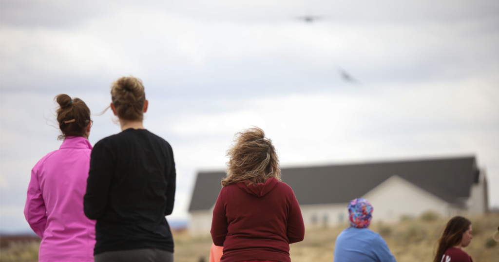 A Salute to Service: Wyoming Air National Guard Conducts Flyover in Rock Springs
