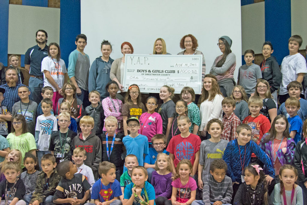 YAP Donates $1,000 to Boys and Girls Club of Sweetwater County