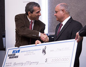 Baker Hughes Grant to UW Helps Ensure Future of Wyoming’s Economy