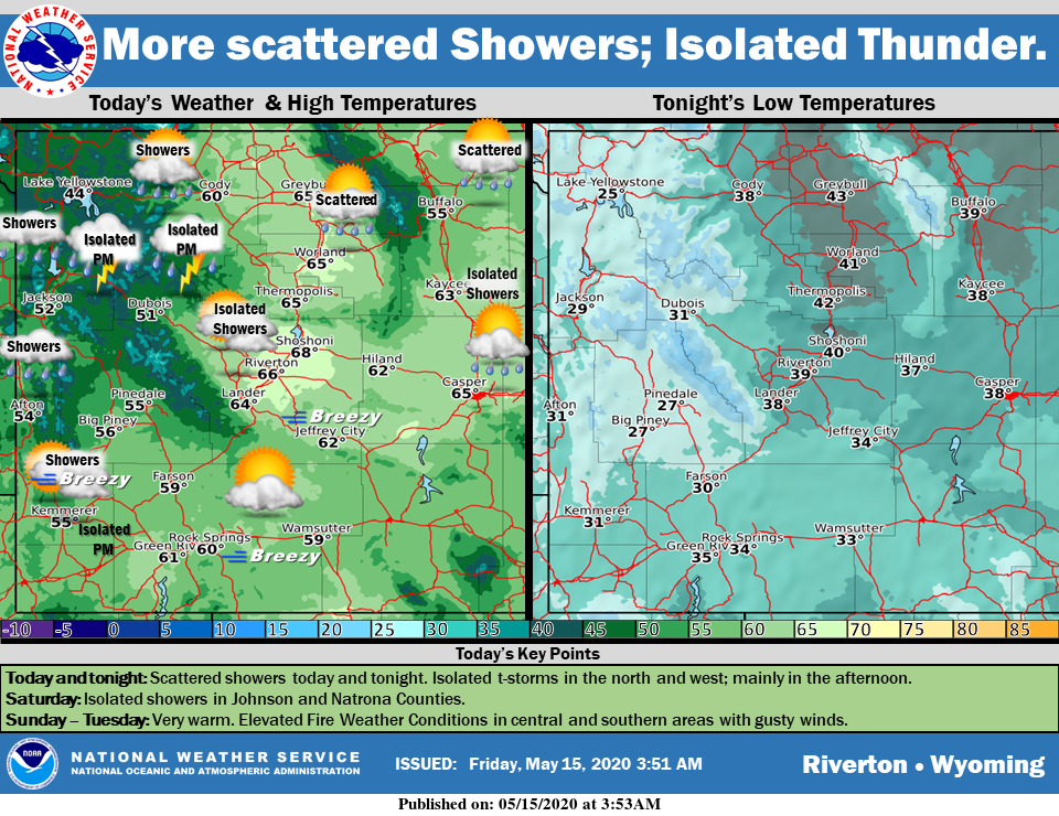 Mostly Cloudy with a High Near 61