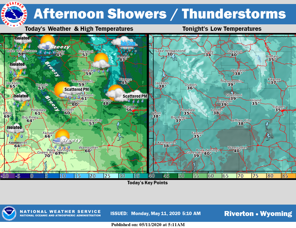 Mostly Cloudy with a High Near 67