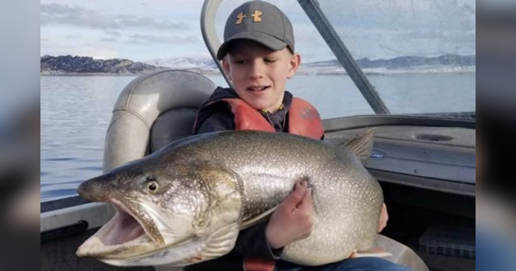 10-Year-Old Catches Monster Fish
