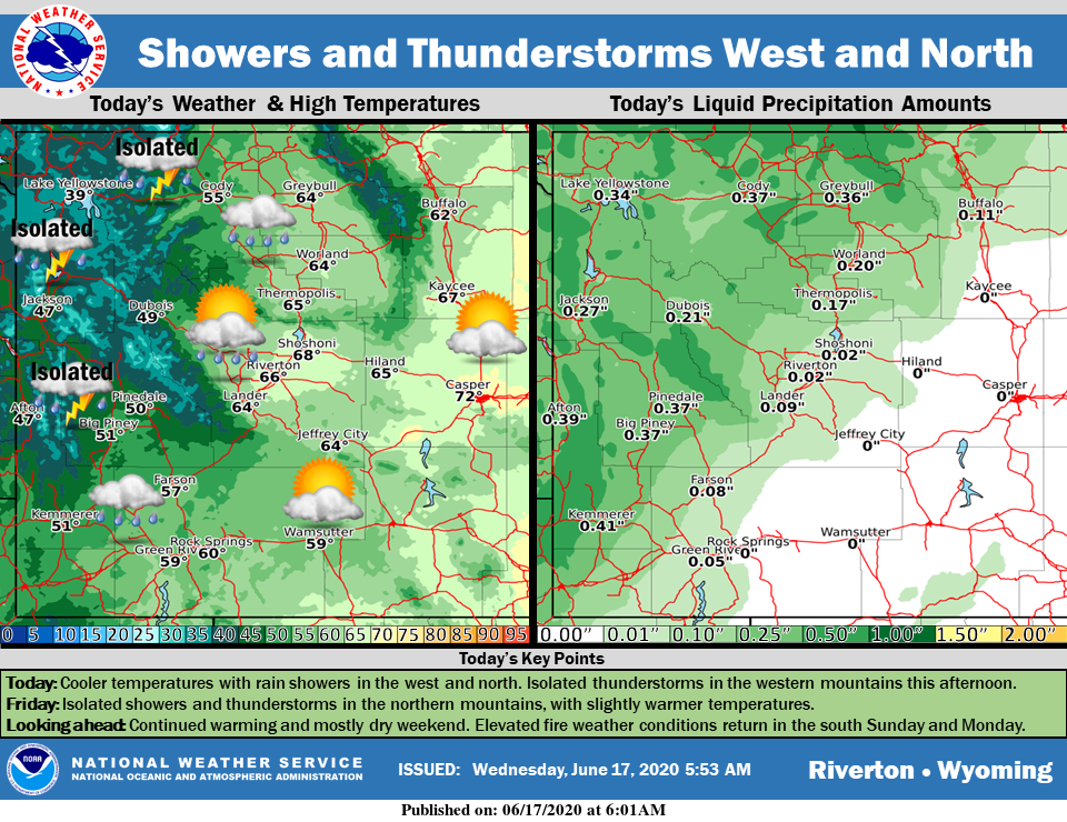 Mostly Cloudy with a High Near 59