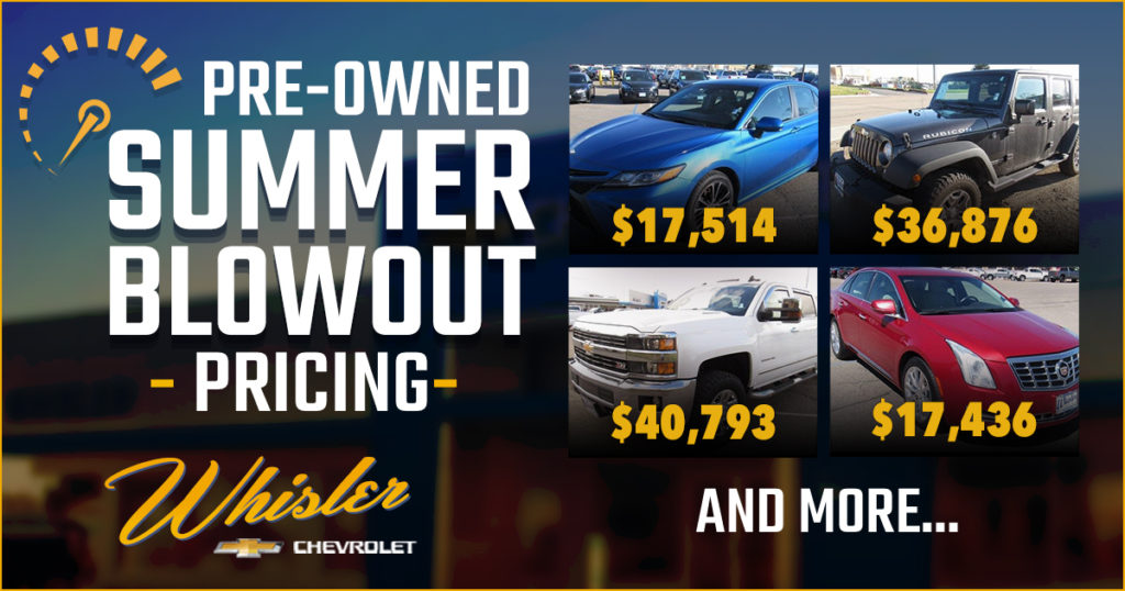 Start the Summer in a New-to-You Ride From Whisler Chevrolet Cadillac!