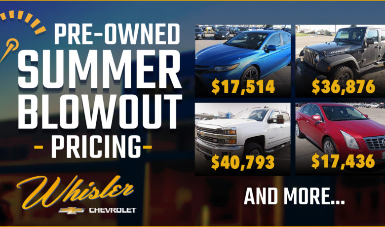 Start the Summer in a New-to-You Ride From Whisler Chevrolet Cadillac!