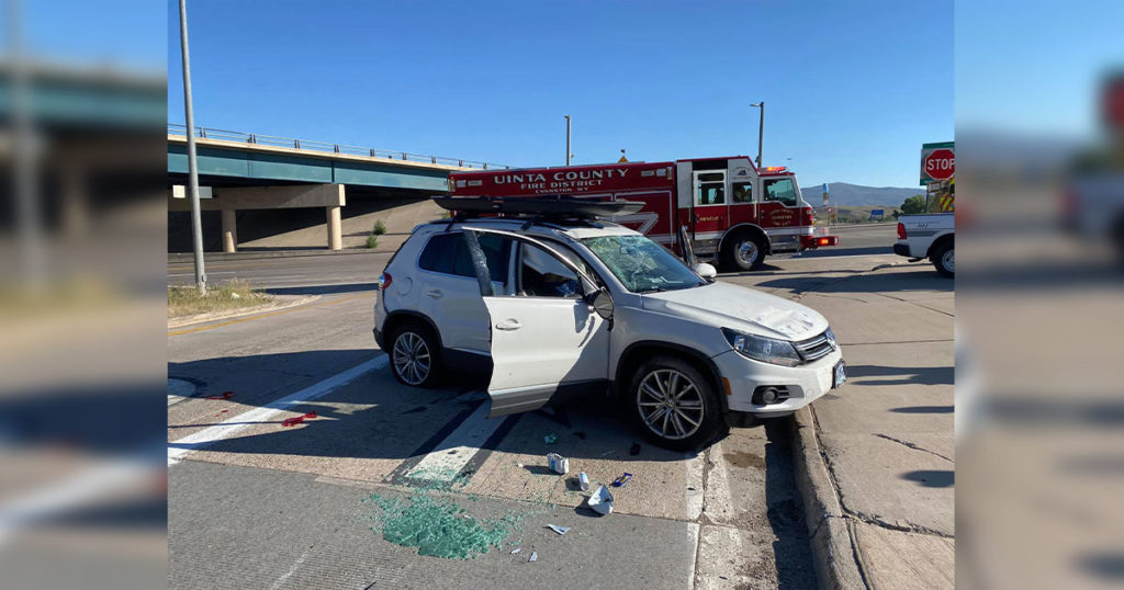 I-80 Traffic Diverted after a One-Vehicle Crash near Evanston
