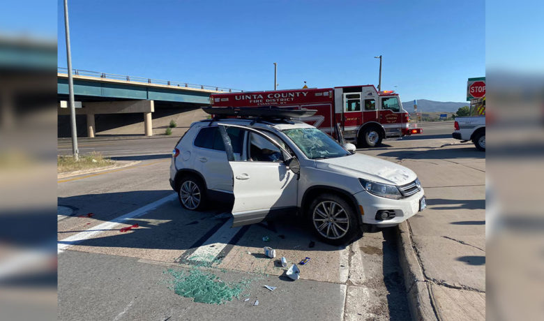 I-80 Traffic Diverted after a One-Vehicle Crash near Evanston