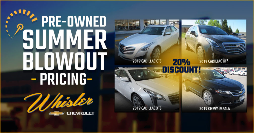 Save 20% on the Last Remaining 2019 Chevrolet and Cadillacs at Whisler